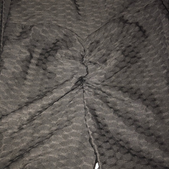 🌟Black Brazilian Style Bubble Textured Yoga Pants - Picture 12 of 12